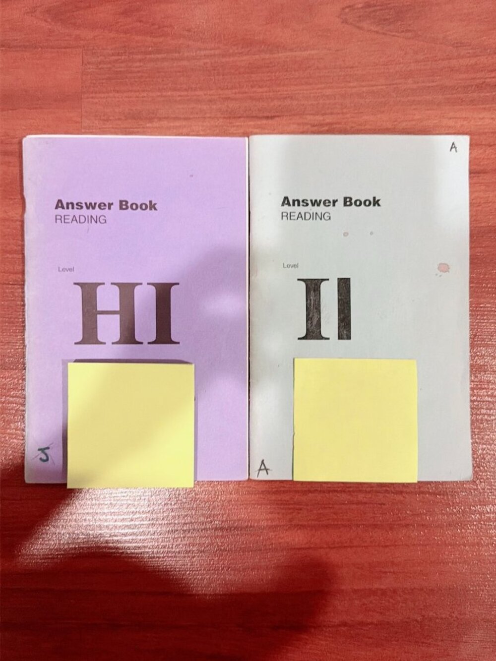 Kumon Reading Answer Book Level H and I Lot of 2